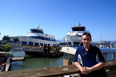 Paul Denton at San Francisco harbour 