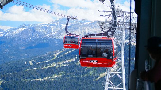 Cable car in Whistler