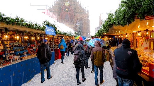 Christmas Market stalls in Nurenberg