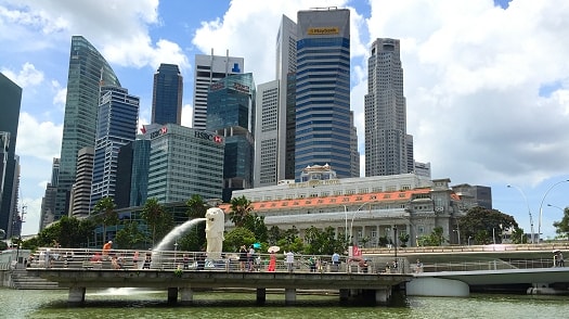 The Merlion in Marina Bay Singapore