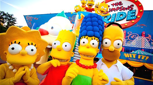 The Simpsons at Universal Studios Florida