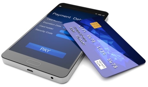 Mobile phone NFC payment and credit card