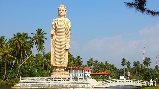 A statue of Buddha in Sri Lanka