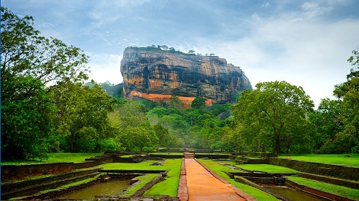 Beautiful tropical countryside of Sri Lanka
