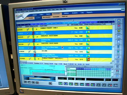 Radio Playout Automation Screen